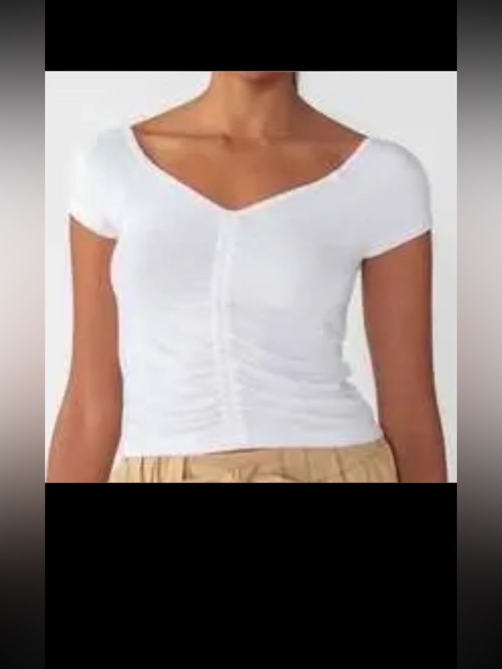 Sanctuary Adore Me Ruched crop top